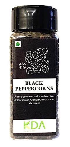 KDA Black Peppercorns | Whole Black Pepper (Kali Mirch)