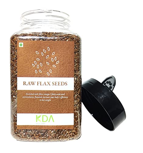 KDA Raw Flax Seeds (Alsi) | Unsalted | Superfood, 450g