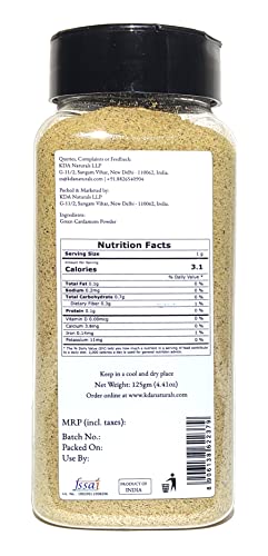 KDA Green Cardamom Powder (Choti Elaichi Powder), 125g