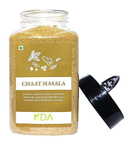 KDA Chaat Masala Powder | Seasoning for Snacks | Zingy & Tangy | Delhi's Favorite | Authentic Spice Mix, 400g