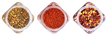 KDA Super Value Pack | Italian Pizza Seasoning (60g) + Piri Piri (65g) + Chilli Flakes (50g), Pack of 3