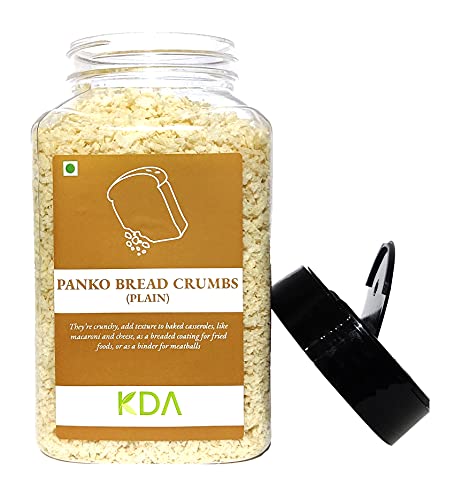 KDA Panko Bread Crumbs (Plain) | Japanese Style | Crispy & Absorbs Less Oil, 175g