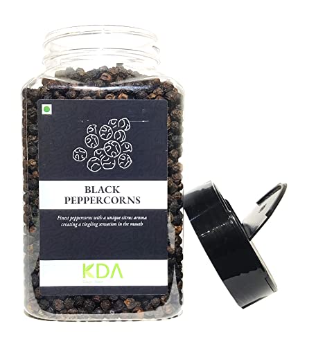 KDA Black Peppercorns (Black Pepper / Kali Mirch), 350g