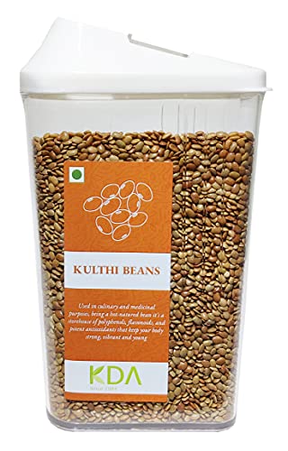 KDA Kulthi Beans (Kulthi Dal) | Horse Gram | Most Protein-Rich Lentil | Handpicked & Unpolished | Free Easy Flow Container, 750g