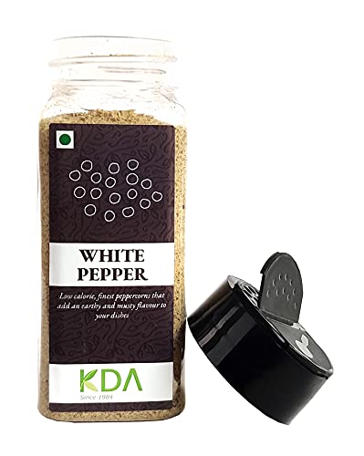 KDA White Pepper Powder (Safed Mirch), 75g