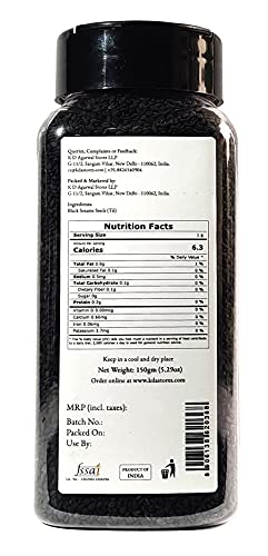 KDA Black Sesame Seeds (Kala Til), 150g