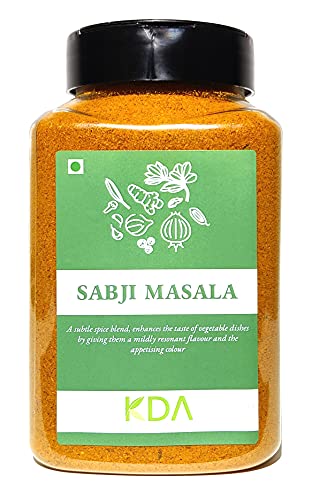 KDA Sabji Masala | Bhaji Masala | Vegetable Masala | Indian Favorite | Authentic Spice Mix, 300g