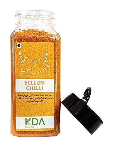 KDA Yellow Chilli Powder | Yellow Pepper (Peeli Mirch), 130g