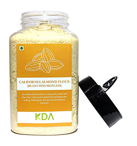 KDA California Almond Flour (Badam Powder) | Blanched | Skinless | Gluten Fee | Keto Friendly, 300g