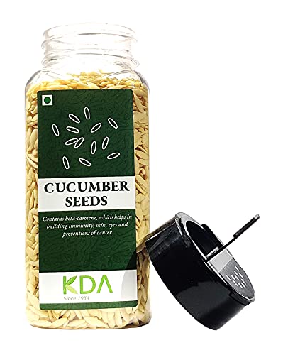 KDA Raw Cucumber Seeds | Unsalted | Ready to Eat | Superfood, 170g