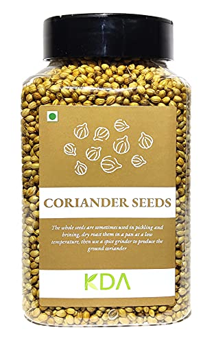 KDA Coriander Seeds Whole (Sabut Dhania / Dhaniya / Dhana), 200g