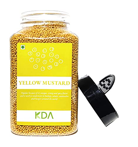 KDA Yellow Mustard Seeds (Peeli Sarson), 500g