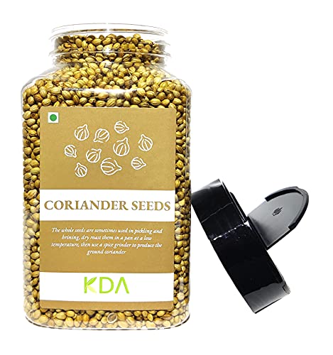 KDA Coriander Seeds Whole (Sabut Dhania / Dhaniya / Dhana), 200g