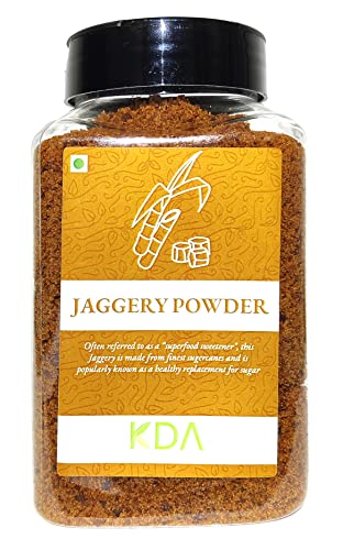 KDA Jaggery Powder | Sugarcane Jaggery | Gud Powder | Natural & Healthy Sweetener, 450g