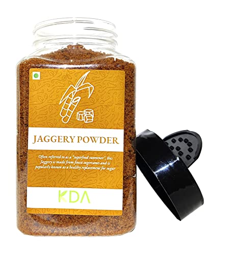 KDA Jaggery Powder | Sugarcane Jaggery | Gud Powder | Natural & Healthy Sweetener, 450g