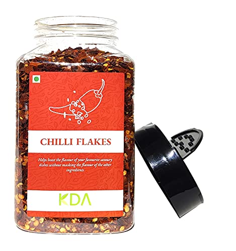 KDA Dried Red Chilli Flakes, 250g