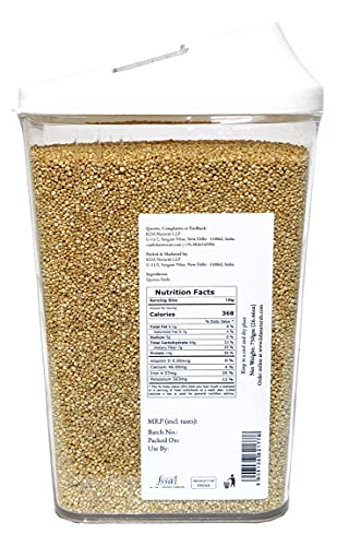 KDA Quinoa Seeds | Gluten-Free Superfood | Free Easy Flow Container, 750g