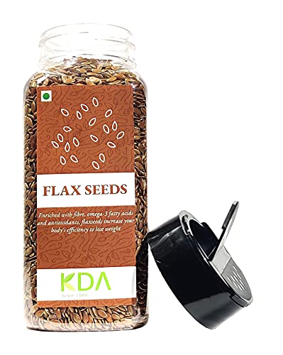 KDA Raw Flax Seeds (Alsi) | Unsalted | Superfood, 200g